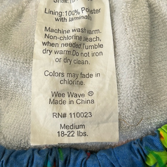 Wee Wave Kids Baby Swim Trunks Size Medium 12-18 months - Picture 5 of 7